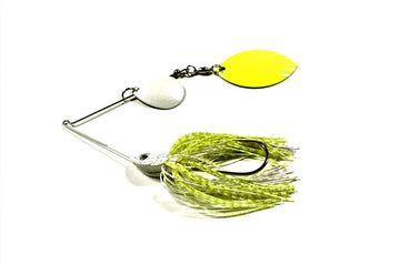 Buy white-chartreuse-w-flo-nickle-colorado-magnum-willow PERSUADER PREMIUM COLORADO/MAG WILLOW BLADE SPINNER BAIT