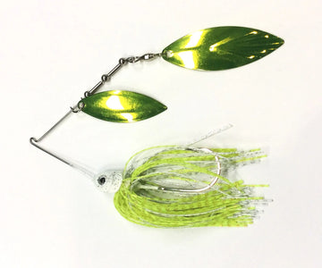 Buy white-chartreuse-w-powder-paint-willow-willow PERSUADER PREMIUM WILLOW BLADE SPINNER BAIT