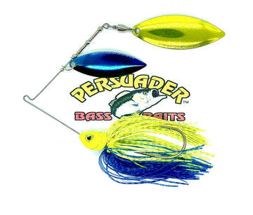 Buy chartreuse-blue-w-powder-paint-willow-willow PERSUADER PREMIUM WILLOW BLADE SPINNER BAIT