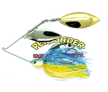 Buy seductive-shad-gold-nickel-willow-willow PERSUADER PREMIUM WILLOW BLADE SPINNER BAIT
