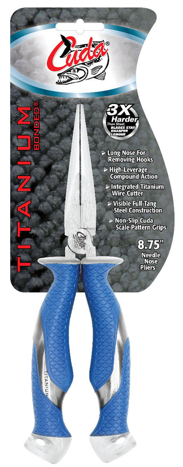 CUDA 8.75" TI NEEDLE NOSE PLIERS - 0