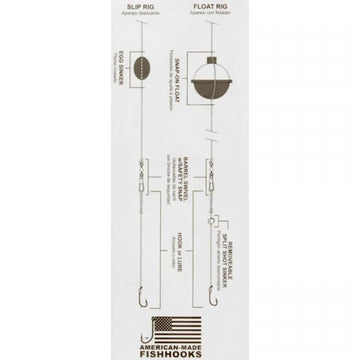 EAGLE CLAW ABERDEEN LIGHT WIRE SNELL HOOKS - 0
