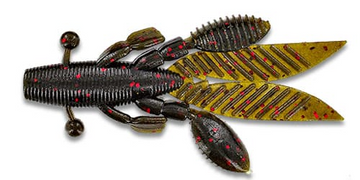 Buy green-pumpkin-w-lrg-red-318 YAMAMOTO FLAPPIN HOG