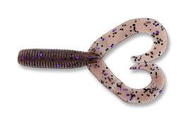 Buy cinnamon-w-blk-prpl-flk-221 YAMAMOTO DOUBLE TAIL GRUB