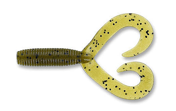 Buy green-pumpkin-blk-flk-297 YAMAMOTO DOUBLE TAIL GRUB