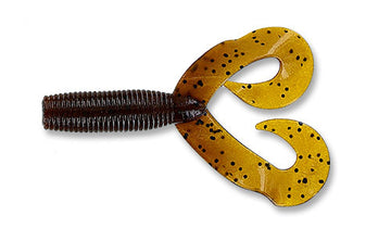 Buy dark-pumpkin-w-lg-black-286 YAMAMOTO DOUBLE TAIL GRUB