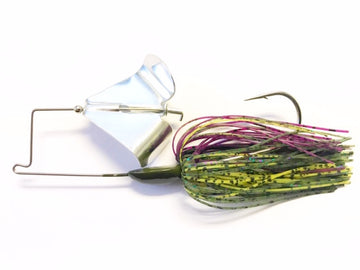 Buy sprayed-grass-nickel-blade GREENFISH TACKLE HAMMERHEAD BUZZ
