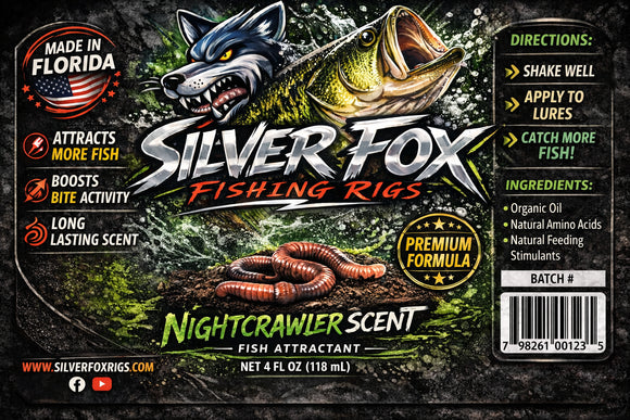 SILVER FOX NIGHTCRAWLER FISH ATTRACTANT  2OZ SPRAY BOTTLE