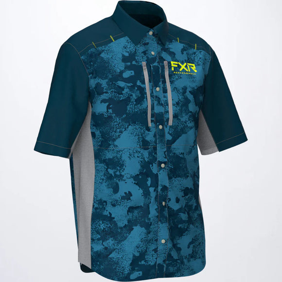 FXR PRO FISH MENS CAST PERFORMANCE UPF SHORT SLEEVE