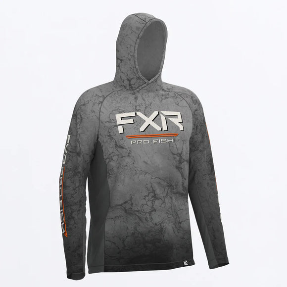 FXR PRO FISH MENS DERBY UPF PULLOVER HOODIE