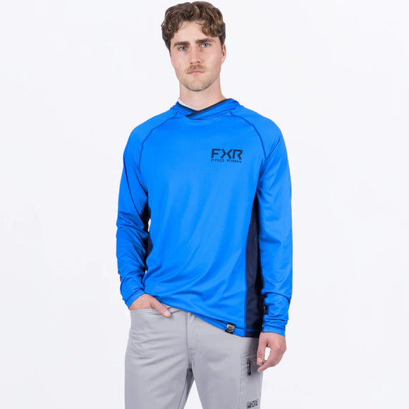 FXR PRO FISH MEN'S DERBY AIR UPF PULLOVER HOODIE