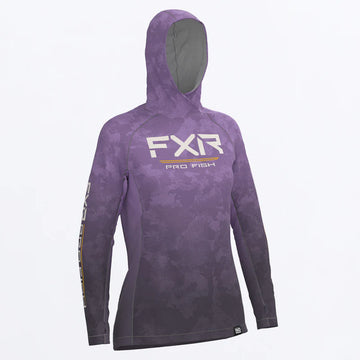 FXR PRO FISH WOMENS DERBY UPF PULLOVER HOODIE