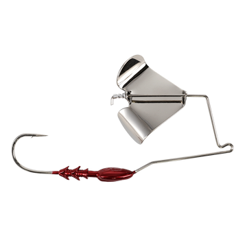 Buy red-w-nickel-blade BUCKEYE LURES G-BUZZ BUZZ BAIT