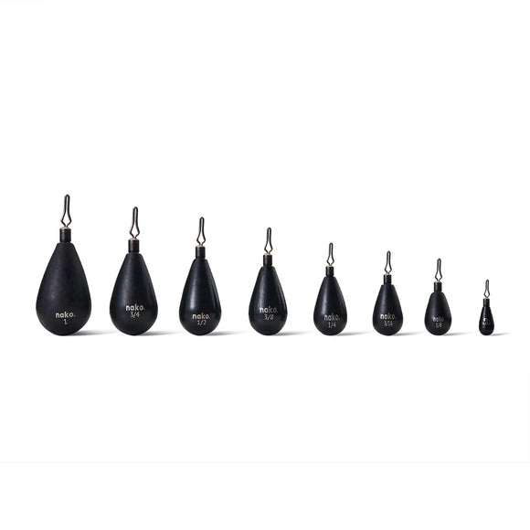 NAKO TUNGSTEN TEAR DROP SHOT WEIGHTS