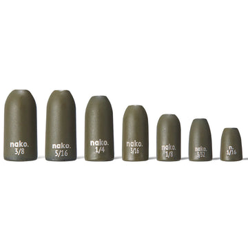 Buy green-pumpkin NAKO TUNGSTEN WORM WEIGHTS