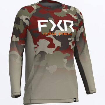 FXR PRO FISH DERBY CAMO AIR UPF LONGSLEEVE