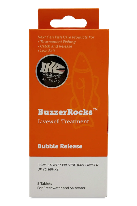 BUZZERROCKS LIVEWELL TREATMENT BUBBLE REALEASE