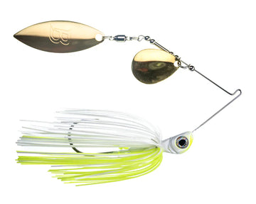 Buy chartreuse-white BIZZ BAITS COMPACT TANDEM SPINNERBAIT