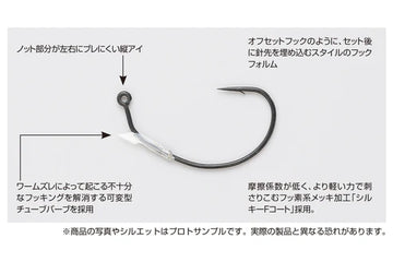 DECOY WORM128 NK HOOK - 0