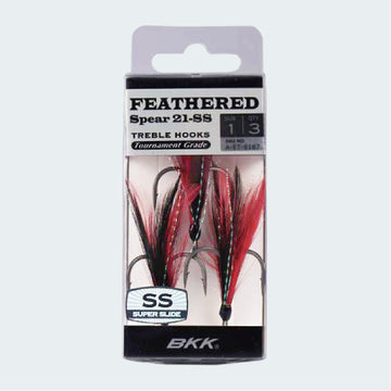 BKK FEATHERED SPEAR 21-SS TREBLE HOOK - 0