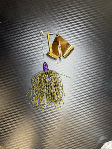 Buy 18-green-pumpkin-purple-gold FAST EDDIE FISHING ZOMBIE BUZZBAITS