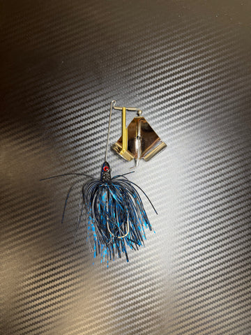 Buy 14-black-blue-chrome-silver FAST EDDIE FISHING ZOMBIE BUZZBAITS