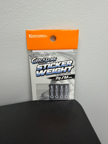 GEECRACK CRACKDOWN STICKER WEIGHT