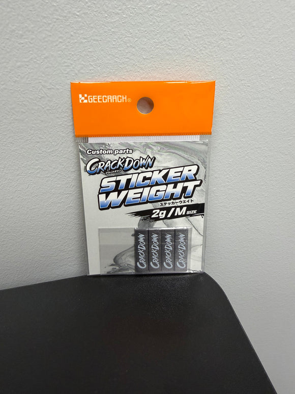 GEECRACK CRACKDOWN STICKER WEIGHT