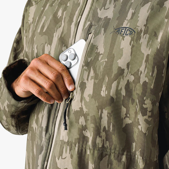 AFTCO REAPER CAMO WINDPROOF JACKET CST-FLORIDA