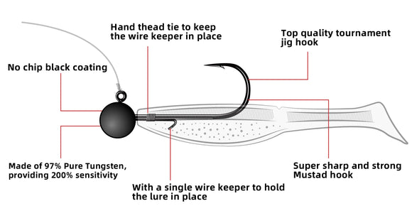 NAKO TUNGSTEN BALL JIG HEADS