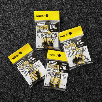 NAKO TUNGSTEN NED RIG JIG HEADS - 0