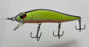 Buy purple-chartreuse COPPER RED BAITS JONAH 1:17 JERKBAIT