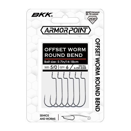 BKK HOOKS ARMOR POINT OFFSET ROUND BEND