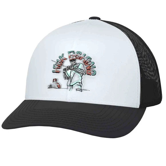 HUK FLETCH N BONES FOAM TRUCKER HAT