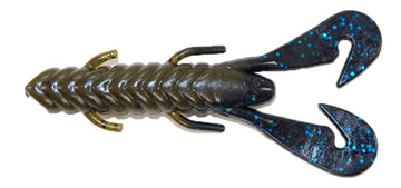 Buy green-pumpkin-black-blue-glitter-tip GAMBLER LURE CO BURNER CRAW