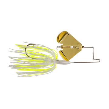 Buy white-and-chart-w-gold-blade BUCKEYE LURES BUZZERK