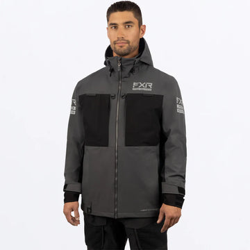 Buy charcoal-black FXR PRO FISH MEN'S VAPOR PRO TRI-LAMINATE JACKET